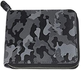 Zippo Leather Zipper Wallet Coin Pouch, 12 cm;,Grey Camouflage