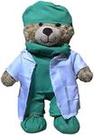 Doctor & Nurse Teddy Bear Plush Toy to Protect and Cuddle at Bedtime by ZZZ Bears (Doctor)