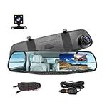 Mirror Dash Cam for Car, 4.3" Backu