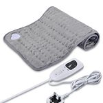 Volenx Heat Pad 12"x24", Heating Pad with Auto Shut Off & Machine Washable, Electric Blanket with 6 Heat Levels & 4 Timer Settings, Soft Heated Blanket for Back Neck Shoulder