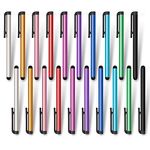 homEdge Slim Stylus Pen Set of 20 Pack, Universal Stylus Compatible with All Device with Capacitive Touch Screen – 10 Color