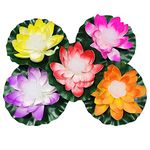 Waterproof LED Lotus Light,Floating Flameless Flower Light, Battery Operated Lily Light Color Changing Night Lamp for Pool, Fish Tank, Wedding Party Decor Buddhist Prayer Lights
