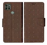 SBMS Flip Cover for Motorola Moto G9 Power Back Cover Case with Magnatic Closure | Inbuilt Stand | Card & Money Pocket (Mat Brown)