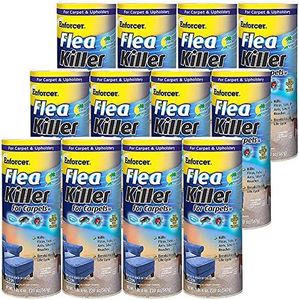 Enforcer Flea Killer for Carpet - Ocean Breeze Fragrance - 20 oz (Case of 12) EFKOB203 - Kills Fleas, Ticks, Lice, Ants, Silverfish, Roaches and More