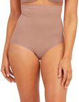 SPANXsculpt Seamless Power High-Waisted Brief - Lightweight All-Day Comfort - Core Control Shapewear - High-Waisted Underwear - Cafe Au Lait - 2X
