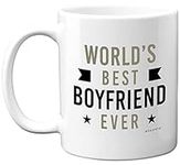 Stuff4 Anniversary Mug Gift for Him - Worlds Best Boyfriend Ever Mug - Gifts for Boyfriends, Special Mugs for Him, Birthday Valentine's Christmass Gift, 11oz Ceramic Dishwasher Safe Mug