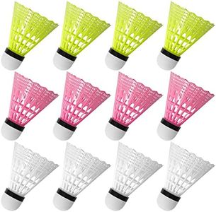 FYSL 12 pelotas de bádminton de nailon, para actividades al aire libre, interiores y exteriores