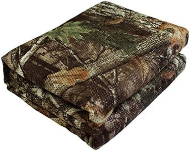 GRVCN Camo Burlap Cradle Mesh Fabric - 75D Camouflage Netting Cover for Hunting Ground Blinds, Camping Military Tree Stands