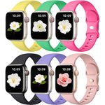 Maledan Compatible with Apple Watch Strap Women Men, Soft Silicone Band Sport Strap Replacement Bands for Apple Watch SE Series 10 9 8 7 6 5 4 3 Ultra 2 1 iWatch Bands 40mm 41mm 42mm 38mm Accessories