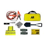 AA Emergency Winter Car Kit AA5281 - Folding Snow Shovel, 9-LED Torch, Foil Blanket, Hi-Vis Vest, Rain Poncho, Booster Cables, Pair Snow Grips