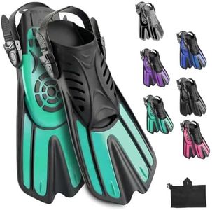 Diving fins Snorkeling Gear for Adults Snorkel fins ，Swim fins Open, Adjustable, Men, Women, Children, Swim Flippers