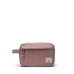 Herschel Ash Rose Waterproof Wash Bag - Travel Cosmetic Case with Waterproof Zippered Closure and Zippered Front Pocket, 100% Recycled Fabric, 0.25lbs, One Size