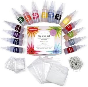 Incraftables Tie Dye Kit for Adults & Kids. Bulk Tie Dye Powder Set Non Toxic 15 Colors Guide, Disposable Gloves, Zip Lock Bags, Table cloth, Aprons & Loops. Best Tye Dye Kit to Go for Beginner & Pro