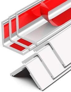 Frychee Wall Corner Protector, Walls Edge Protector,Self-Adhesive Wall Corner Guards,PVC Double Side Edge Protector, Furniture Stairs Guard (6, 2.5x90cm/0.98x35.4in)
