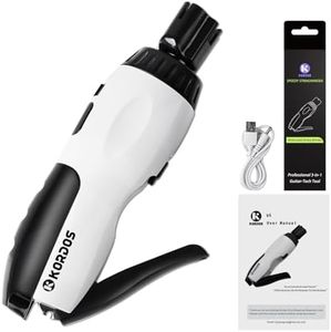 KORDOS Electric Guitar String Winder Tool, 3-in-1 220RPM Battery Powered Automatic String Winder, Cutter, Pin Puller, 4-hour Runtime for 50 Restrings, for Guitar/Bass/Mandolin