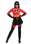 DISGUISE 66840B Mrs. Incredible Skirted Deluxe Adult Costume Disney Sized, Red, Medium