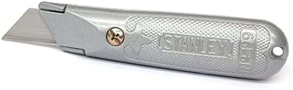 Stanley 1-10-199 Cuchillo metálico de hoja fija, 140 mm, Único
