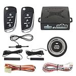 EASYGUARD EC003N-V-1 PKE Passive Keyless Entry Car Alarm System Push Start Button Remote Start Starter DC12V