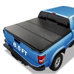 VEVOR Tri-Fold Truck Bed Tonneau Cover, Compatible with 2015-2024 Ford F-150, 6.5' (79") Bed, Only Fit 6.5' x 5.4' (79" x 65.2") Inside Bed, 400 lbs Load Capacity, LED Light, Quick Folding, Black