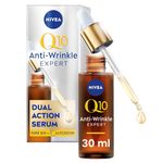 NIVEA Q10 Anti-Wrinkle Expert Dual Action Serum ​(30ml), Anti Ageing Face Serum for Women with Pure Q10, Visibly Reduces and Prevents Wrinkles