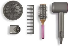 Casdon 73252 Dyson Supersonic Styling Set. Interactive Toy Hairdryer for Children Aged 3 Years & Up. Looks and Works Like The Real Thing, Grey, One Size