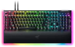 Razer BlackWidow V4 Pro Wired Mechanical Gaming Keyboard: Yellow Switches Linear & Silent - Doubleshot ABS Keycaps - Command Dial - Chroma RGB - Magnetic Wrist Rest Snap Tap