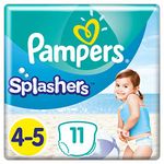 Pampers Splashers Disposable Swim Nappies Size 4-5 (9-15 kg) for Optimal Protection in The Water, 11 Nappies