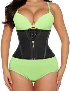 LUXURY-VITA Short Torso Waist Trainer for Women 9-inch Workout Fajas Colombianas Waist Cincher Body Shaper Corset Girdle