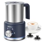 SIMPLETASTE Milk Frother, 4-in-1 Electric Milk Steamer,500ml Automatic Warm and Cold Foam Maker and Milk Warmer for Latte, Cappuccinos, Macchiato