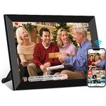 32GB FRAMEO 10.1 inch WiFi Digital Picture Frame, IPS Touch Screen Smart Cloud Photo Frame, Share Photos or Videos via Free Frameo APP Anywhere Anytime, Auto-Rotate, Wall Mountable