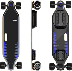 Askate A1 Electric Skateboard with Remote, Rang Up to 17 Miles/24, 8 Ply Canadian Maple, Smooth Breaking, Suitable for Younger Beginners