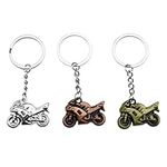 ECSiNG 3Pcs Motorbike Keychains Met