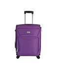 Timus Upbeat Spinner 55 Cm Soft Sided Cabin Trolley Polyester 4 Wheels Suitcase (Wine)