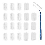 Disposable Dusters With 1 Long Handle + 20 Duster Refills,Pledge Fluffy Duster Refills,flash duster dust magnet refills.