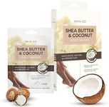 Skin 2.0 Shea Butter & Coconut Foot Masks - Softens Calluses, Treats Cracked Heels, Soothing & Hydrating - Dermatologist Tested Korean Skincare - Clean Beauty, Cruelty-Free, All Skin Types - 3 Pairs