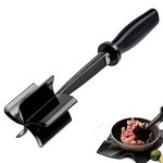 Meat Chopper 5 Curve Blades Ground Beef Masher Heat Resistant Meat Masher Tool for Hamburger Meat Ground Beef Turkey and More Nylon Hamburger Chopper Utensil Non-scratch Utensils