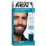 Just for Men Moustache & Beard Dye, Men's Facial Hair Colour, M55 – Real Black