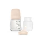 Suavinex Zerø.Zerø Special Breastfeeding Bottle + Teat + Silicone Bag 180 ml, Skin