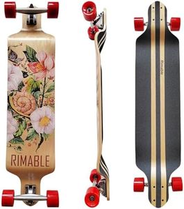 RIMABLE Drop Deck Longboard SNAILFLOWER