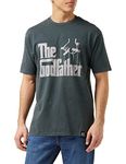 Recovered The Godfather T-Shirt - Strings - Washed Black, Size: M - Officially Licensed - Vintage Style, Printed in UK, Ethically Sourced