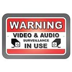 Warning Video And Audio Surveillanc