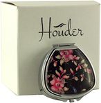 Designer Pill Box by Houder - Decorative Pill Case with Gift Box - Carry Your Meds in Style (Orchids)