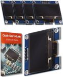 AZDelivery 1.3-inch I2C IIC OLED Display SH1106 128x64 Pixels 3.3V White Character Display Compatible with Arduino and Raspberry Pi Including E-Book! (Pack of 3)