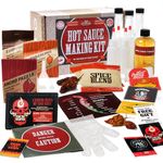 DIY Gift Kits The Original Carolina Reaper Hot Sauce Making Kit, All-Inclusive Set to Make The World's Hottest Hot Sauce! 2,000,000 Scoville Units from Premium Ingredients! Ideal Father’s Day Gift