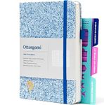 Ottergami Bullet Dotted Journal Set | Hardcover 150gsm Dotted Journal Notebook | A5 Notebook | Dotted Notebook Journaling Kit Includes: Stencils, Rear Pocket & Pen Holder | The Classic