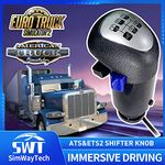 SimWayTech USB Shifter Knob for ATS & ETS2 PC For Logitech G25 G27 G29 G920 Thrustmaster TH8A Fanatec SQ PXN A7 other DIY shifter