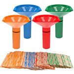 Budgetizer Coin Storage & Sorter Tubes 4 Color – Coded Coin Counters Tubes and Assorted Coin Wrappers