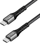 Fasgear USB C to Type C Cable, USB 3.1 Type C Gen 2 Fast Charge Cable, 100W Power Delivery, 10Gbps Data Transfer, 4K@60Hz Video Output, Compatible for Type-C Device (Black, 6ft)