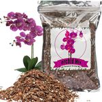 GOTVUGE All Purpose Orchid Soil Potting Mix 1L - Orchid Bark & Organic Perlite for Plants - Long-Lasting Optimal Drainage and Aeration