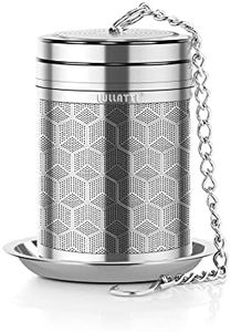 LULLATTI Large Tea Infuser for Loose Tea(1 Pack), 304 Stainless Steel Ball Strainer, Extra Fine Mesh Steeper Brewing All Kind of Tea, Fits Most Teapot, Cups or Mugs Large-Cube (LUTBI016)